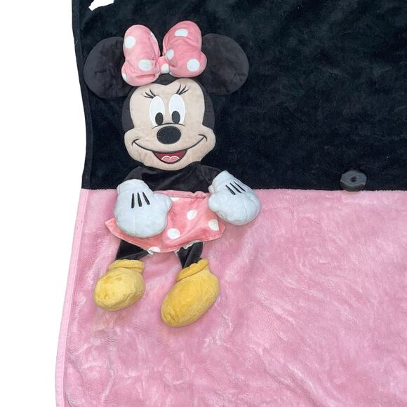 Minnie Mouse Throw Blanket Pillow Disney Parks Plush Stuffed Animal 3D 35" x 48" - Picture 6 of 13
